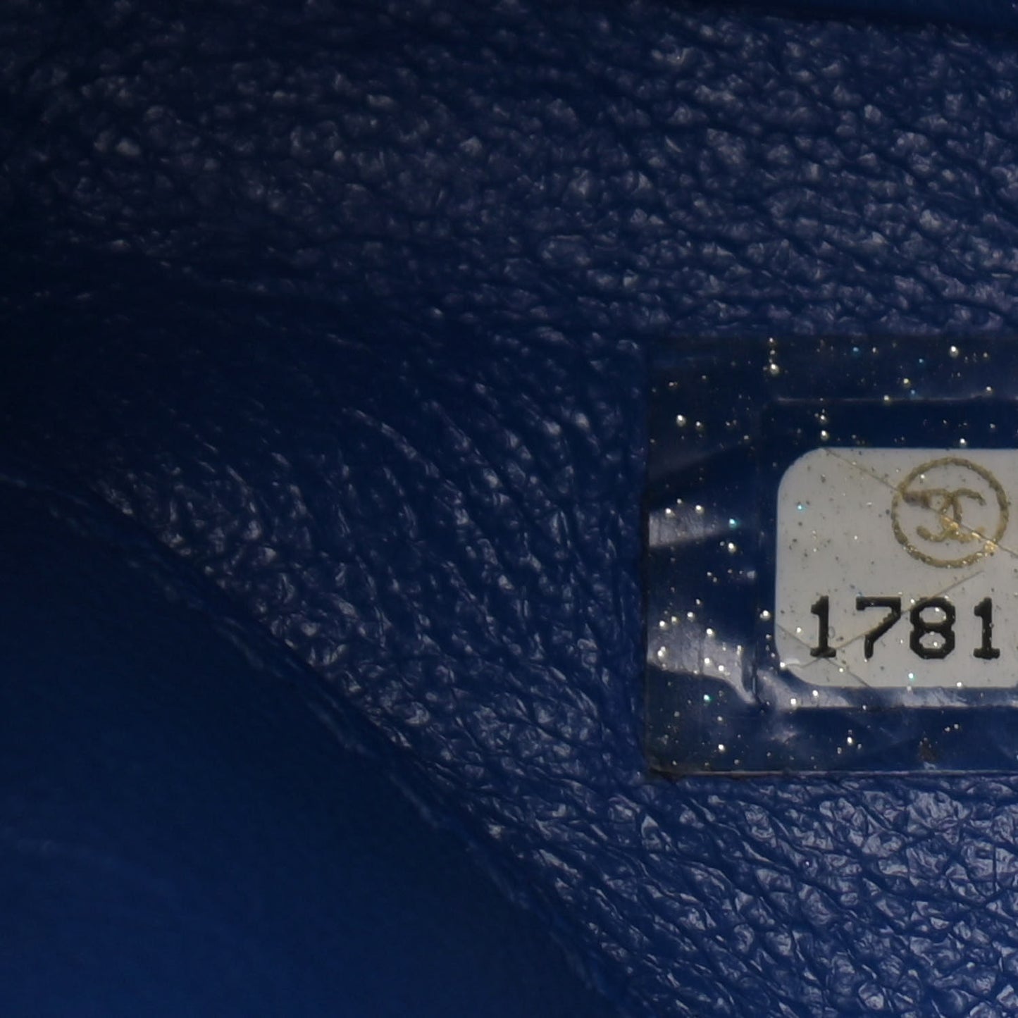 Calfskin Stitched Thin City Flap Blue