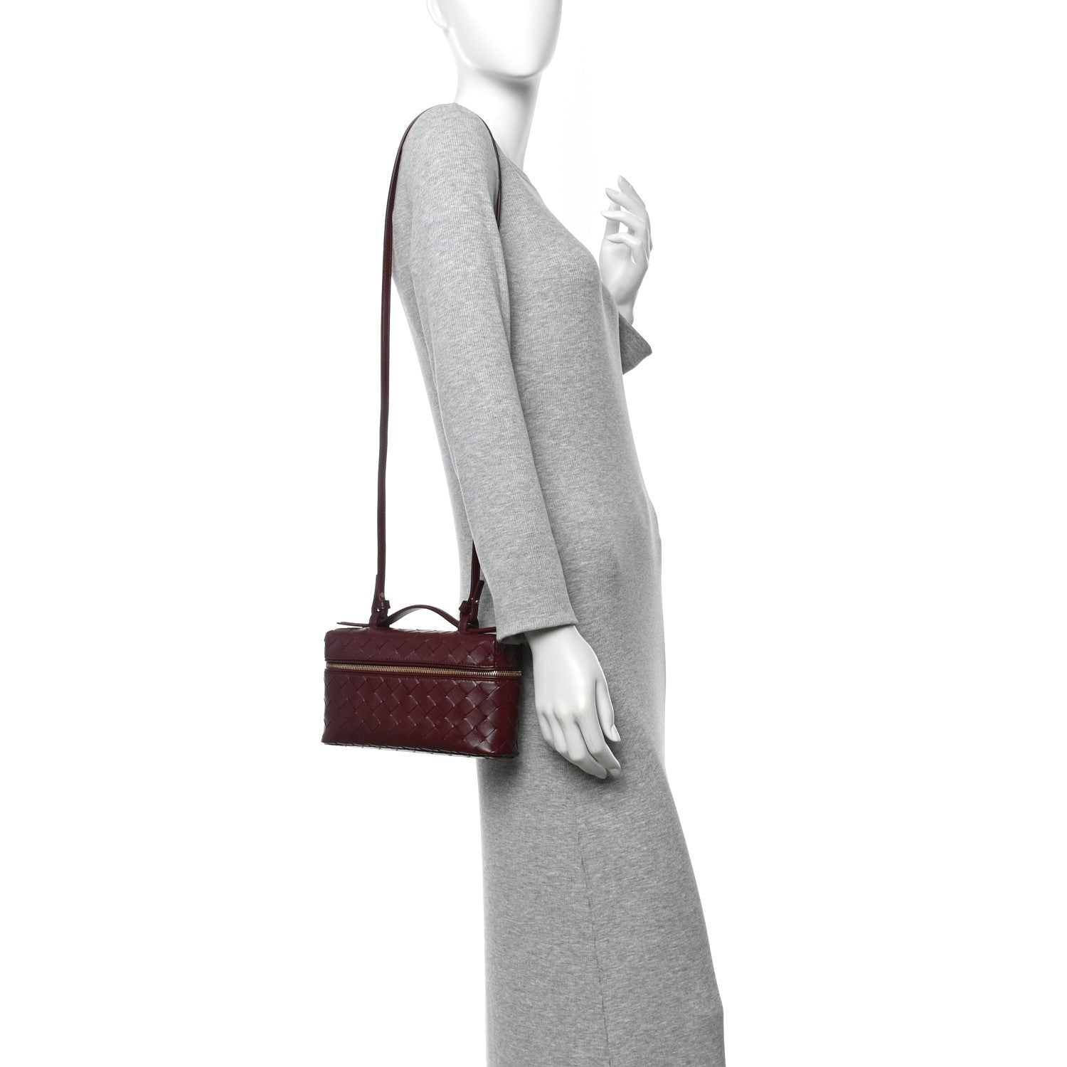 Bottega Veneta Nappa Intrecciato Bang Bang Vanity Case Barolo 2 of 10