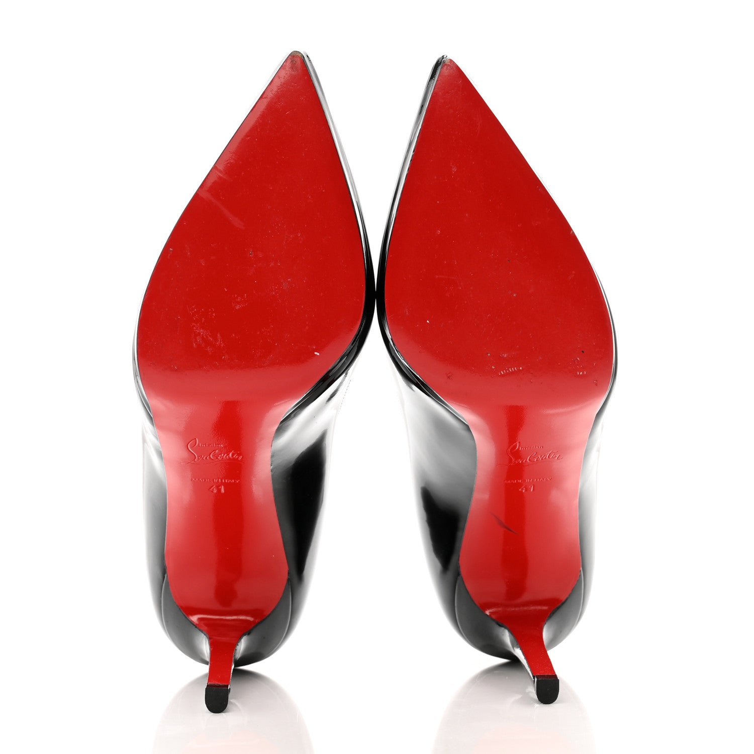 Christian Louboutin Patent Pigalle Plato 100 Pumps 41 Black 5 of 8