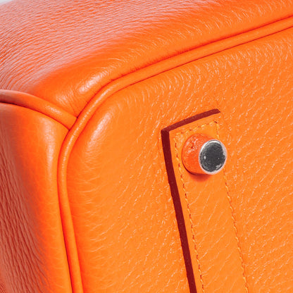 Hermes Taurillon Clemence Birkin 35 Feu Orange 26 of 29