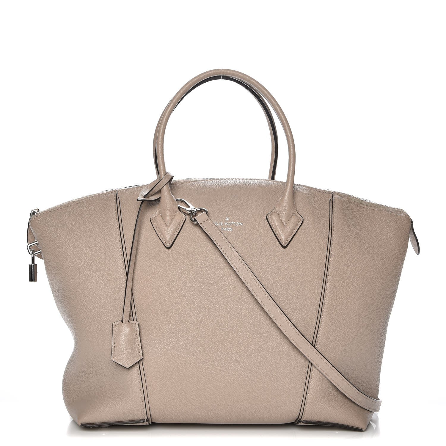 Louis Vuitton Veau Cachemire Soft Lockit MM Galet 1 of 8