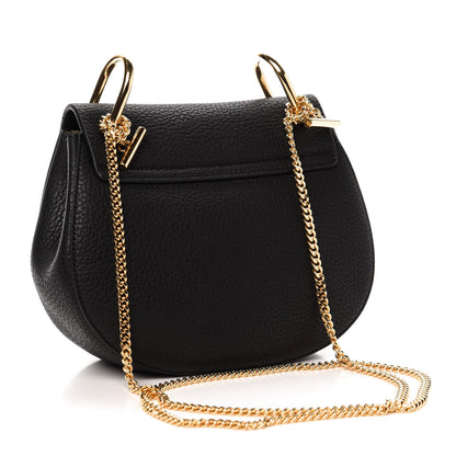 Chloe Grained Lambskin Mini Drew Shoulder Bag Black 3 of 10