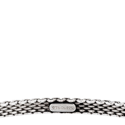 Tiffany Sterling Silver Narrow Somerset Mesh Bangle Bracelet 3 of 3