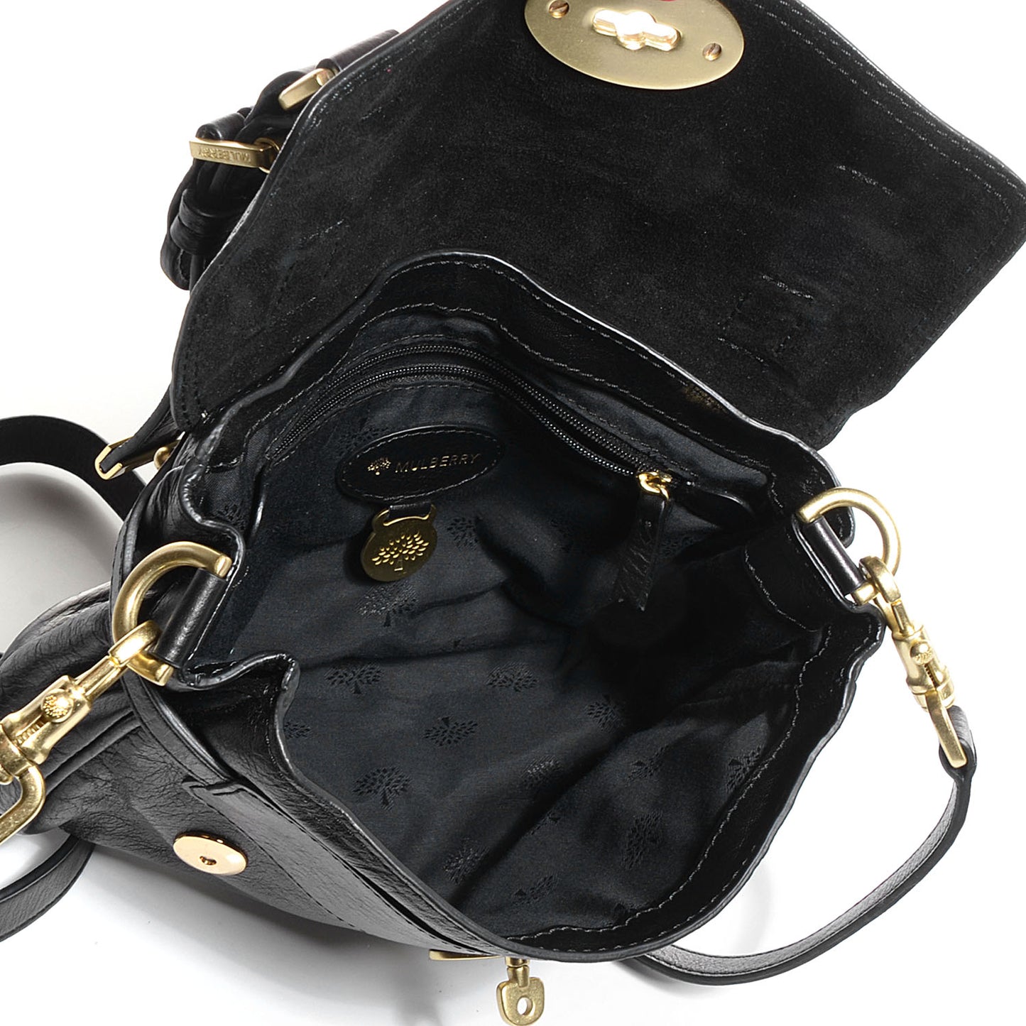Soft Buffalo Leather Mini Alexa Black