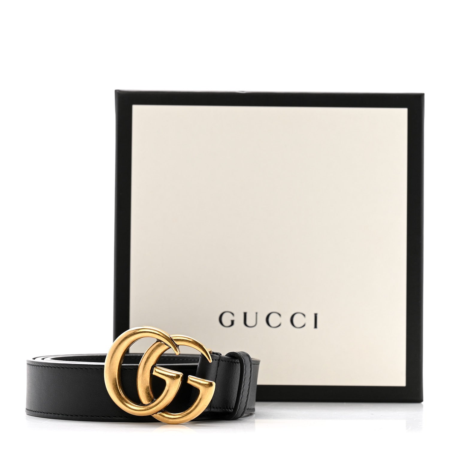 Gucci Calfskin Double G 30mm Belt 90 36 Black 7 of 7