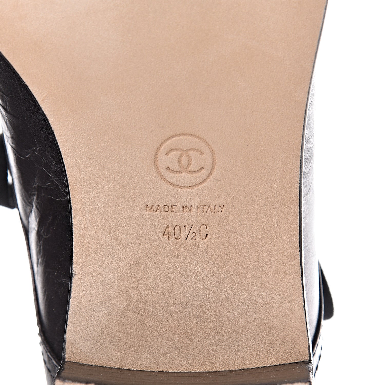 Chanel Metallic Calfskin CC Ankle Boots 40.5 Silver Black 6 of 16