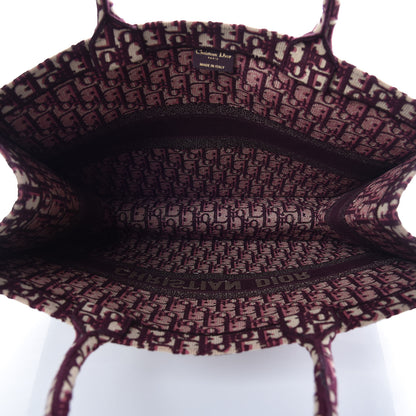 Christian Dior Oblique Large Book Tote Burgundy Multicolor 7 of 10