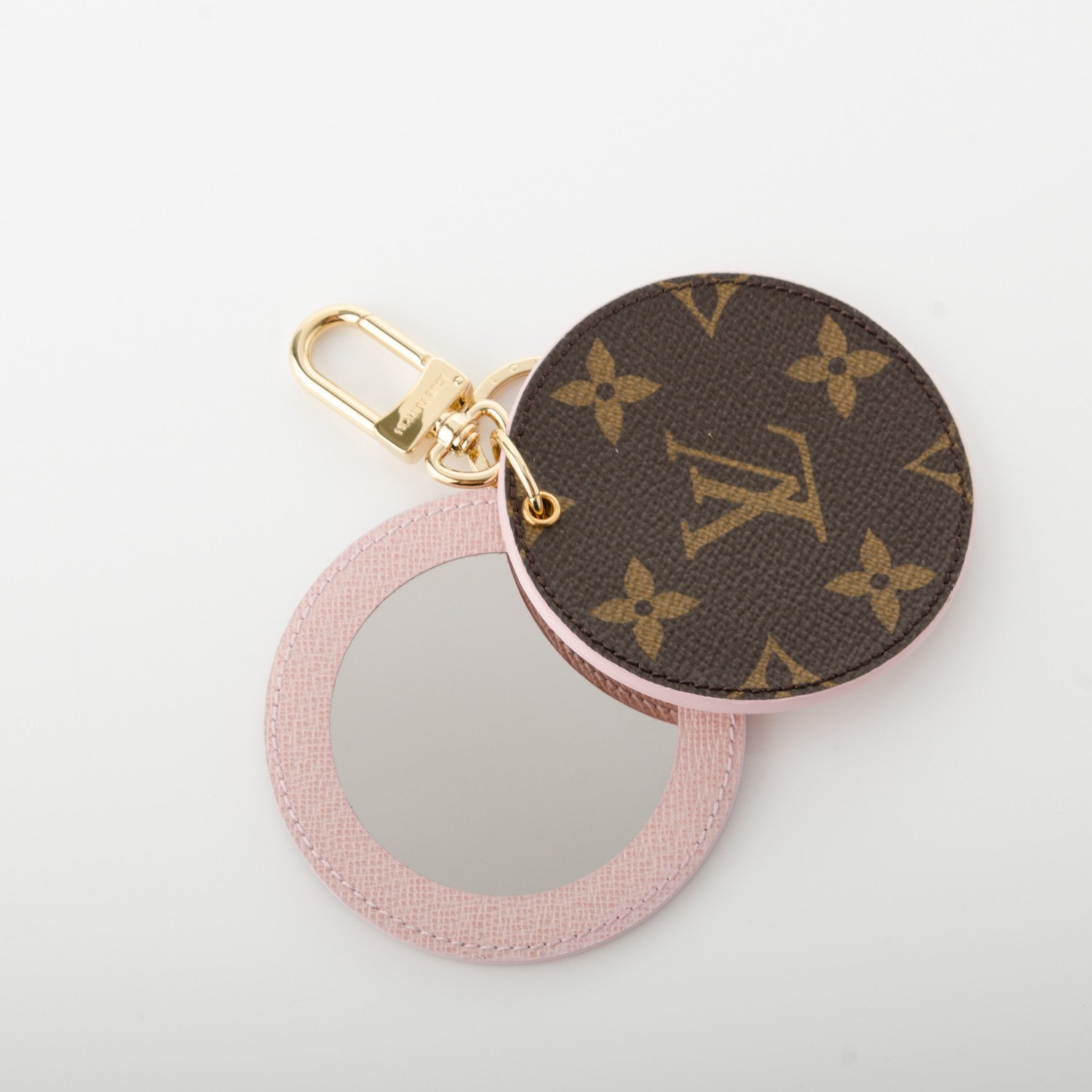 Louis Vuitton Monogram LV Mirror Bag Charm Key Holder Rose Ballerine 5 of 7