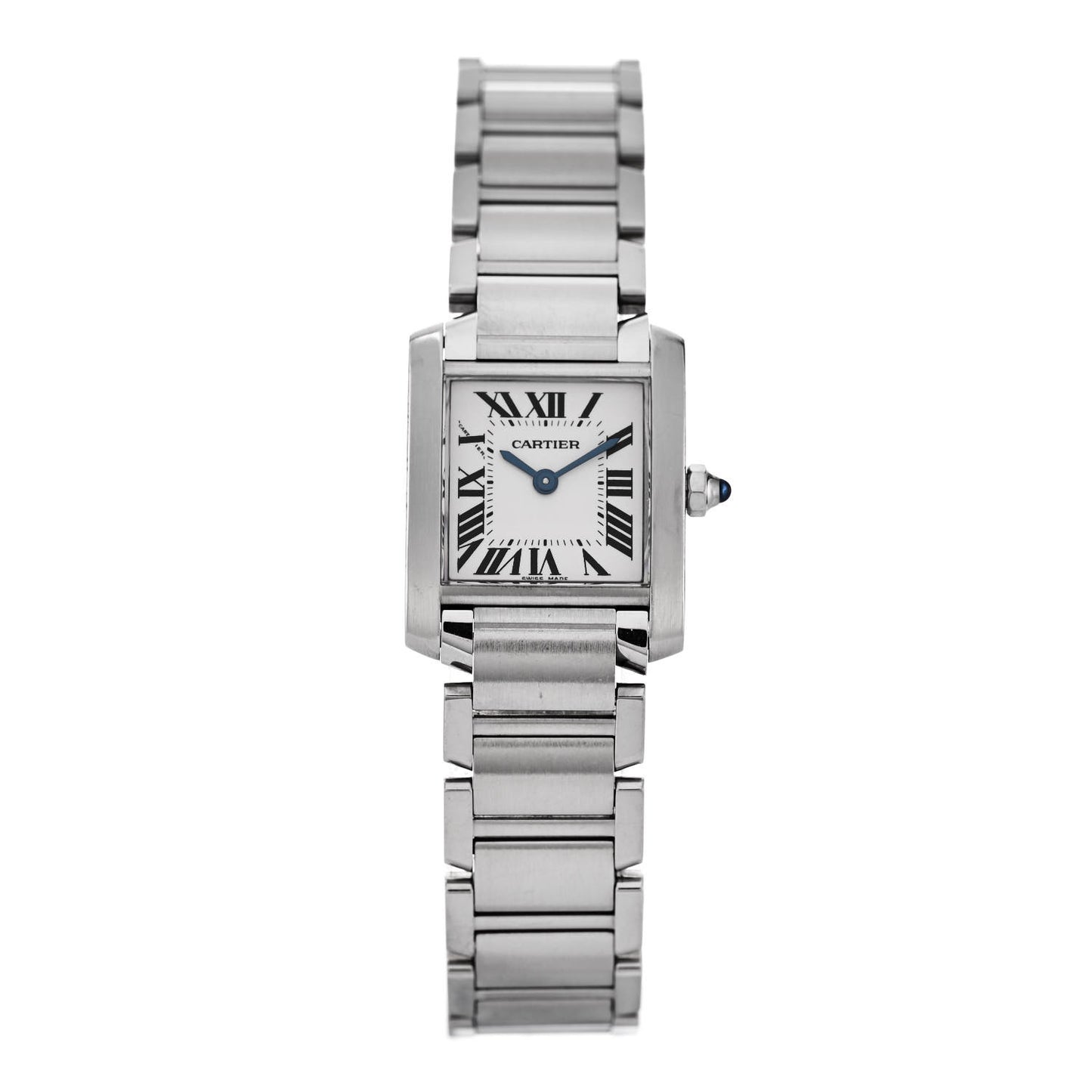 Stainless Steel 20mm Tank Francaise Quartz Watch