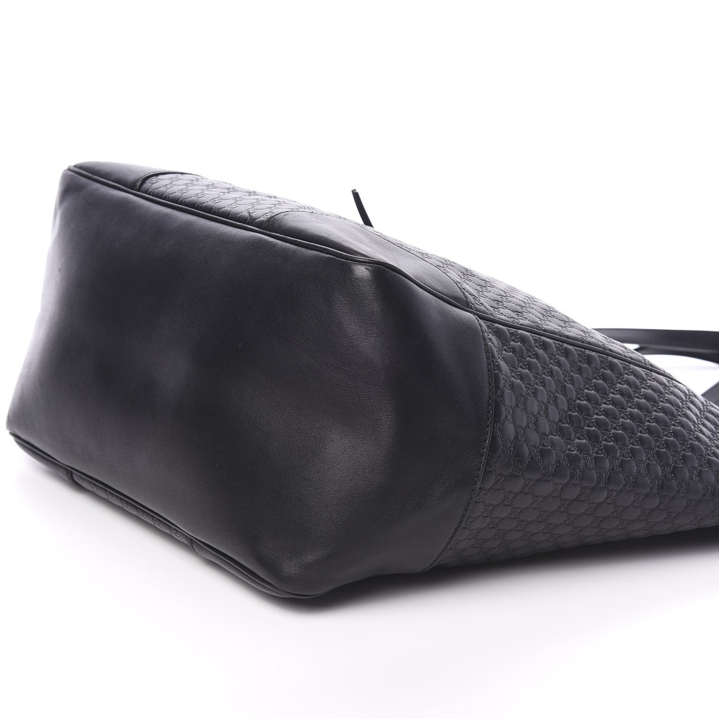 Microguccissima Bree Zippered Tote Black