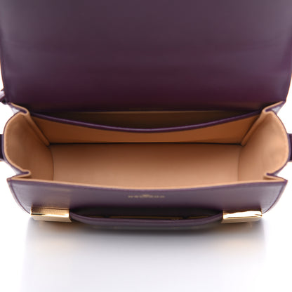 Delvaux Calfskin Mini Iron Shield Madame Crossbody Prune Antique Gold 5 of 10