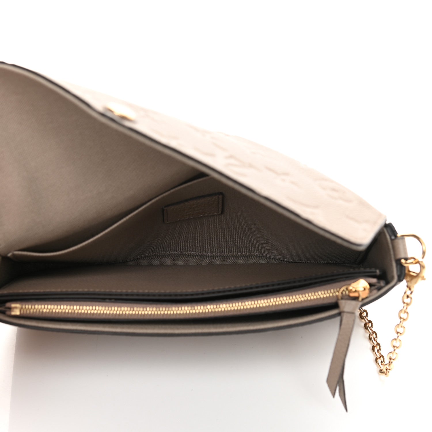 Louis Vuitton Empreinte Pochette Felicie Chain Wallet Tourterelle 6 of 12