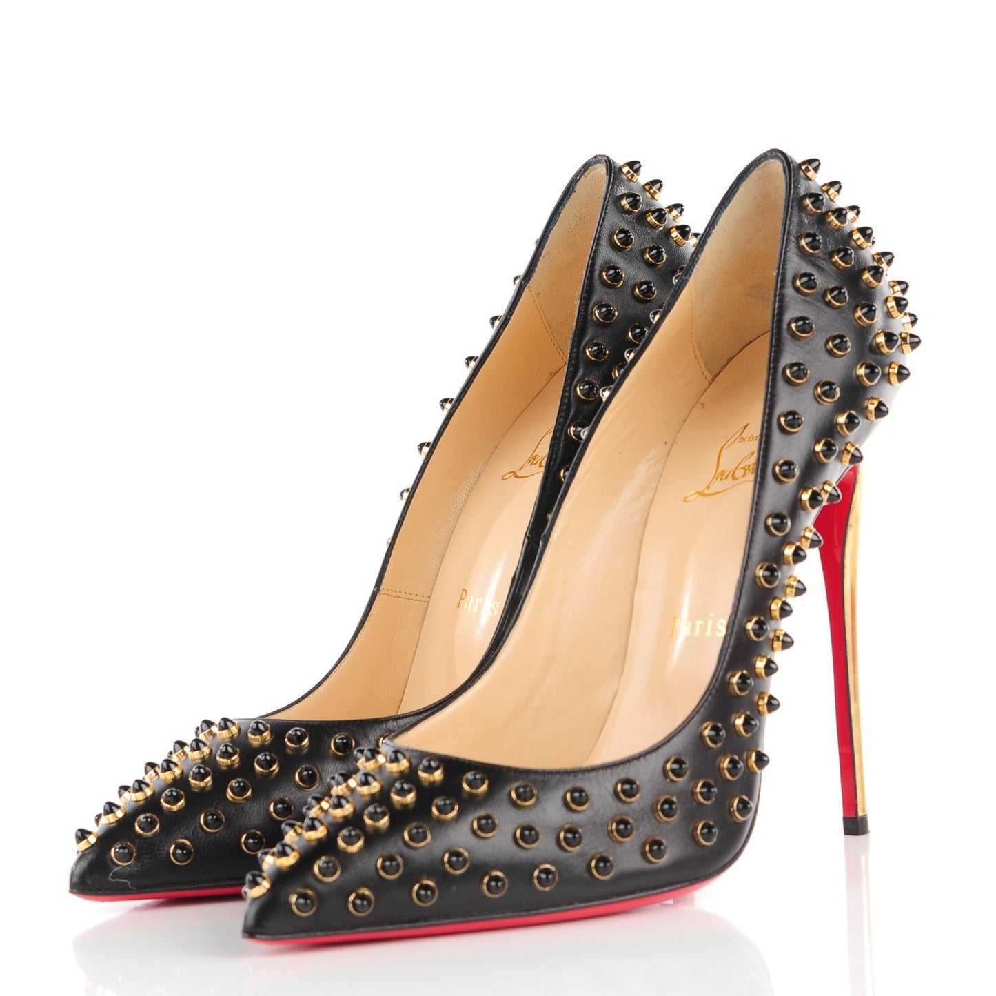 Kid Specchio Follies Cabo 120 Pumps 41 Black Gold
