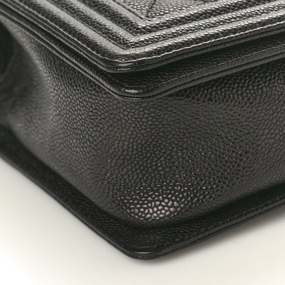 Chanel Caviar Quilted New Medium Boy Flap Black 9 of 10