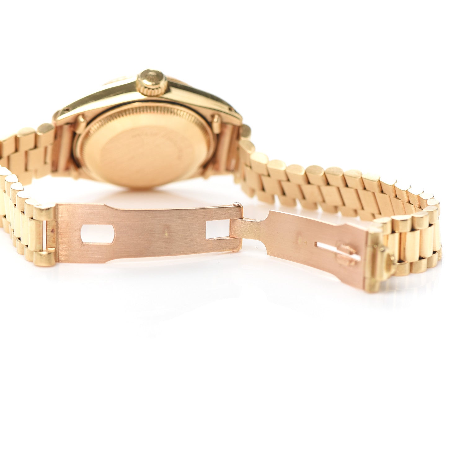 Rolex 18K Yellow Gold 26mm Oyster Perpetual Datejust President Watch Champagne 69178 5 of 5