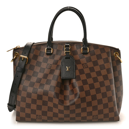 Louis Vuitton Damier Ebene Odeon Tote MM Black 1 of 10