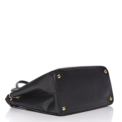 Prada Saffiano Medium Galleria Double Zip Tote Black 5 of 19