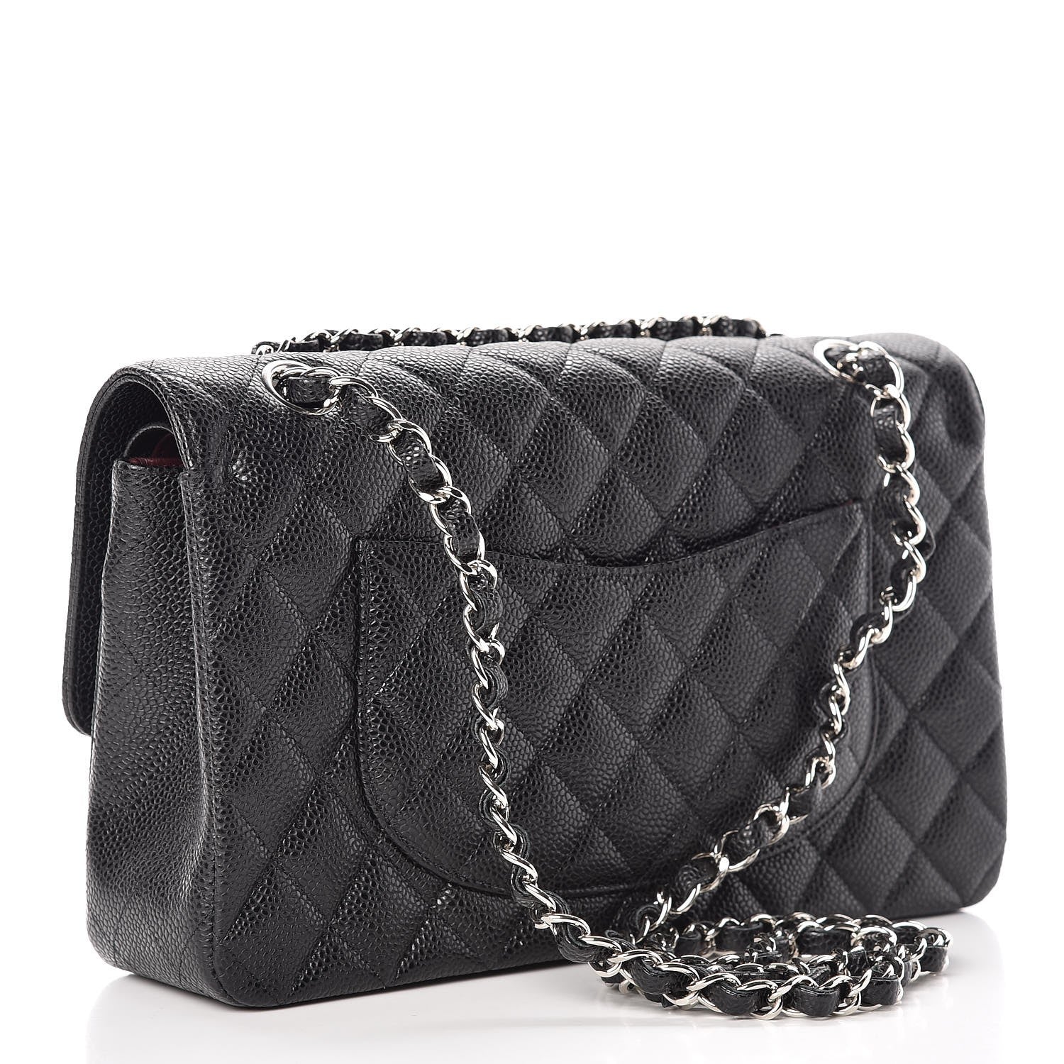 Chanel Caviar Quilted Medium Double Flap Black 3 of 8