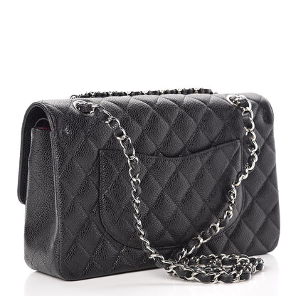 Chanel Caviar Quilted Medium Double Flap Black 3 of 8