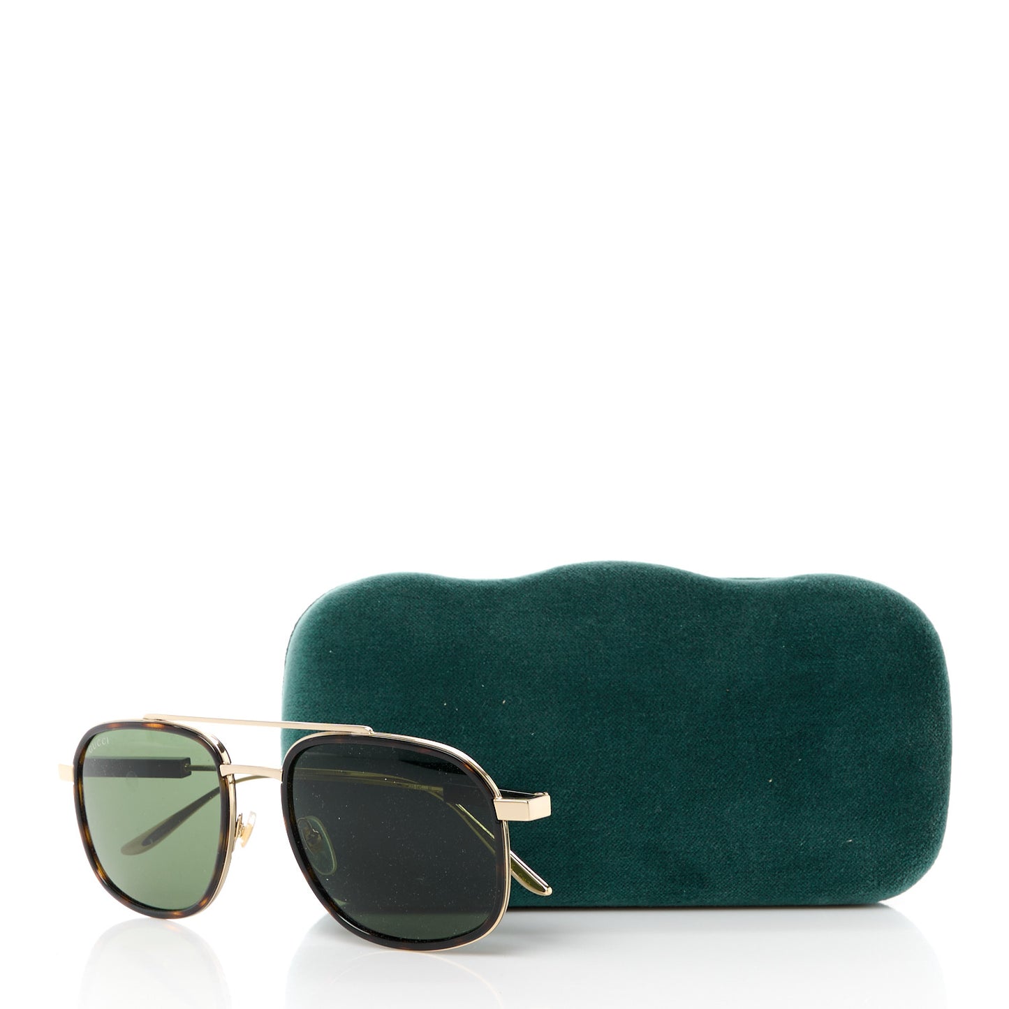Metal Square Frame Sunglasses GG1310S Black