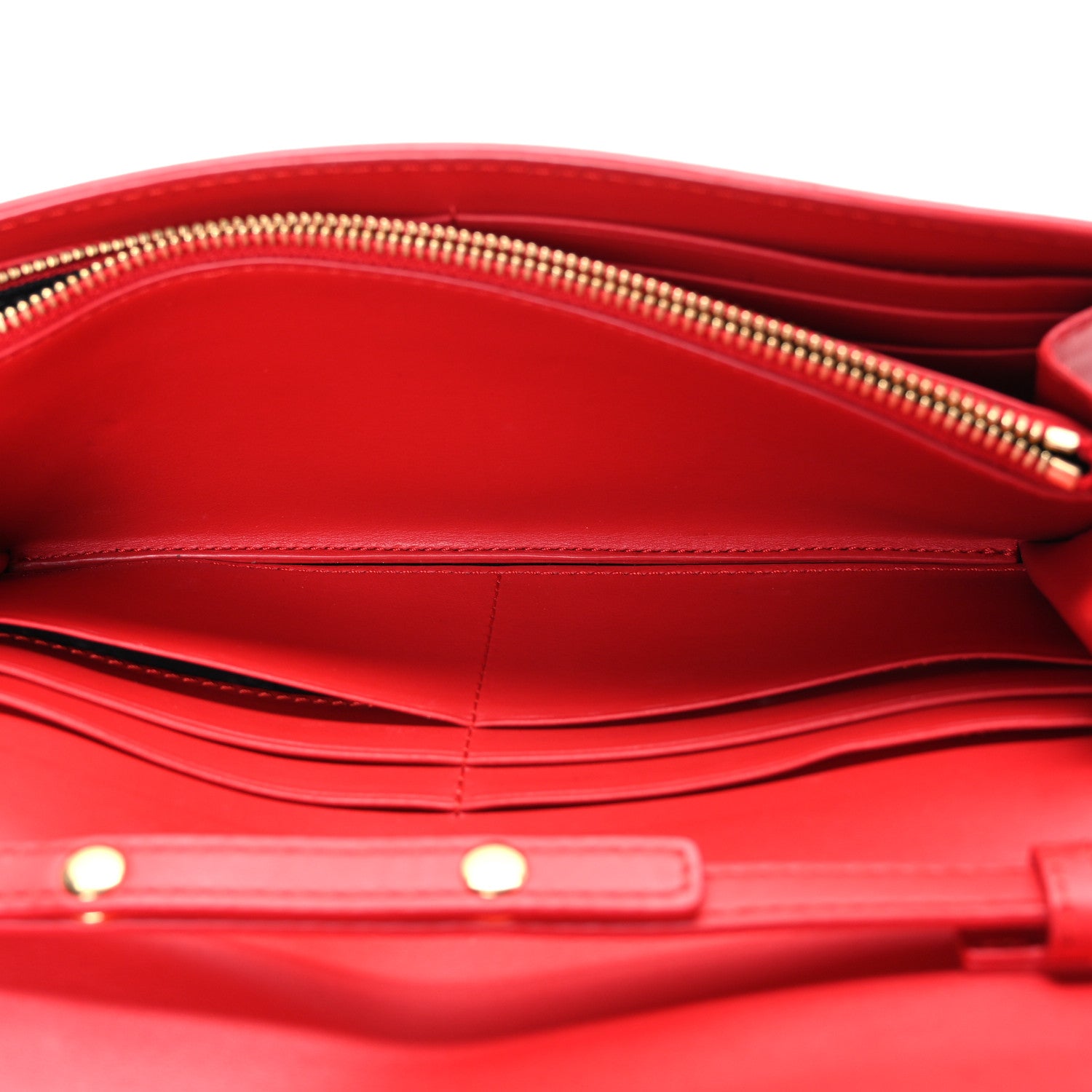 Burberry Haymarket Check Henley Wallet On Chain Coral Red 4 of 10