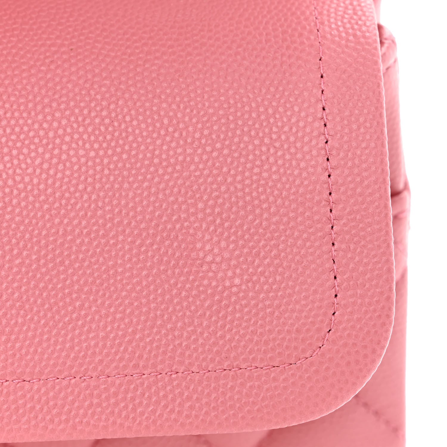 Chanel Caviar Quilted Medium Double Flap Pink 12 of 13