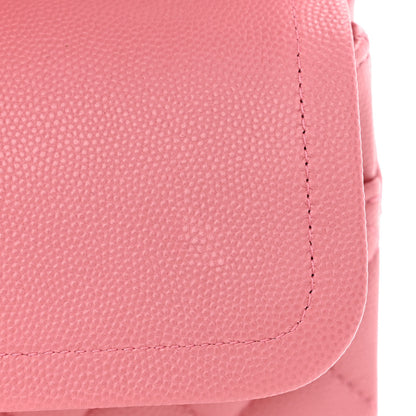 Chanel Caviar Quilted Medium Double Flap Pink 12 of 13