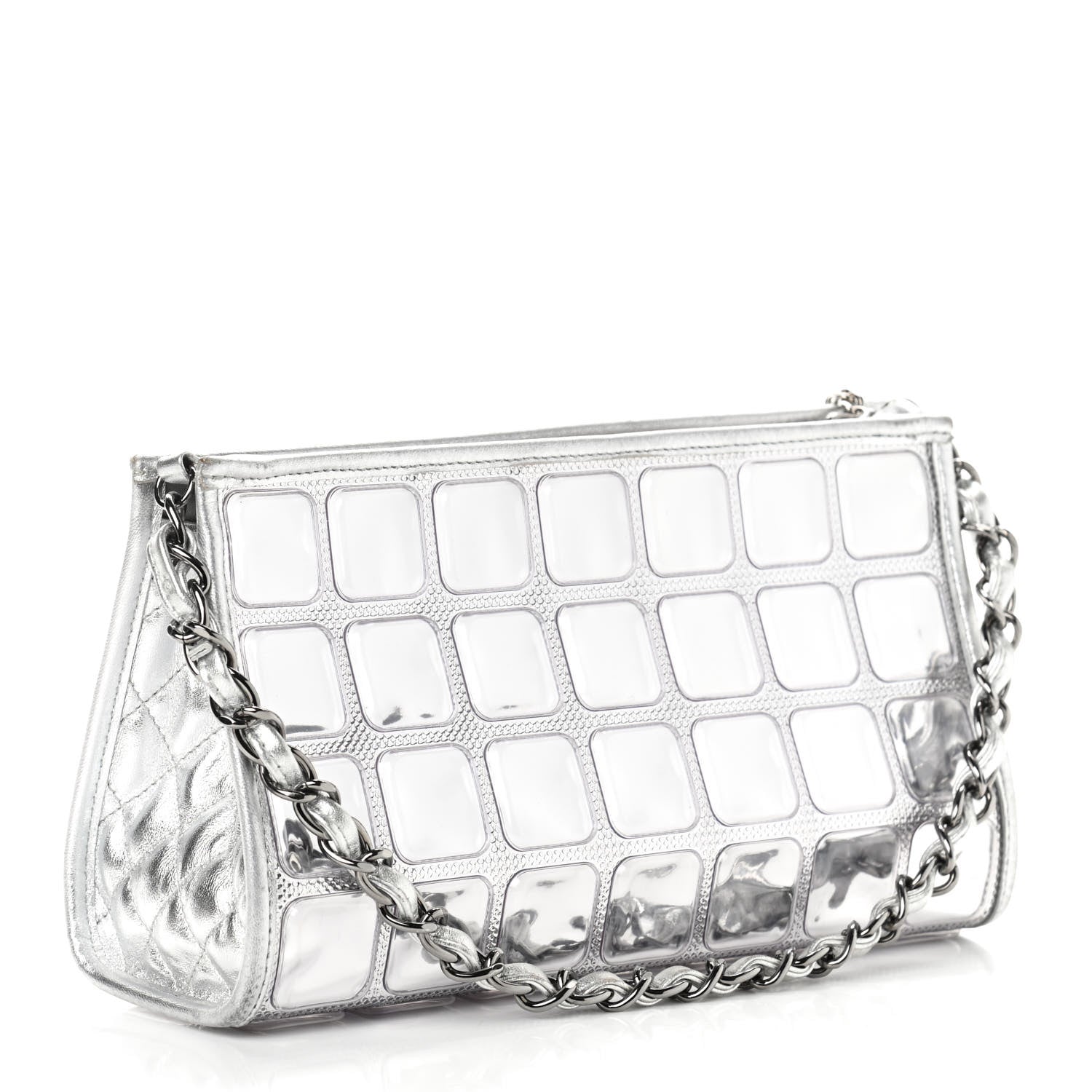 Chanel Vinyl Ice Cube Pochette 3 of 9