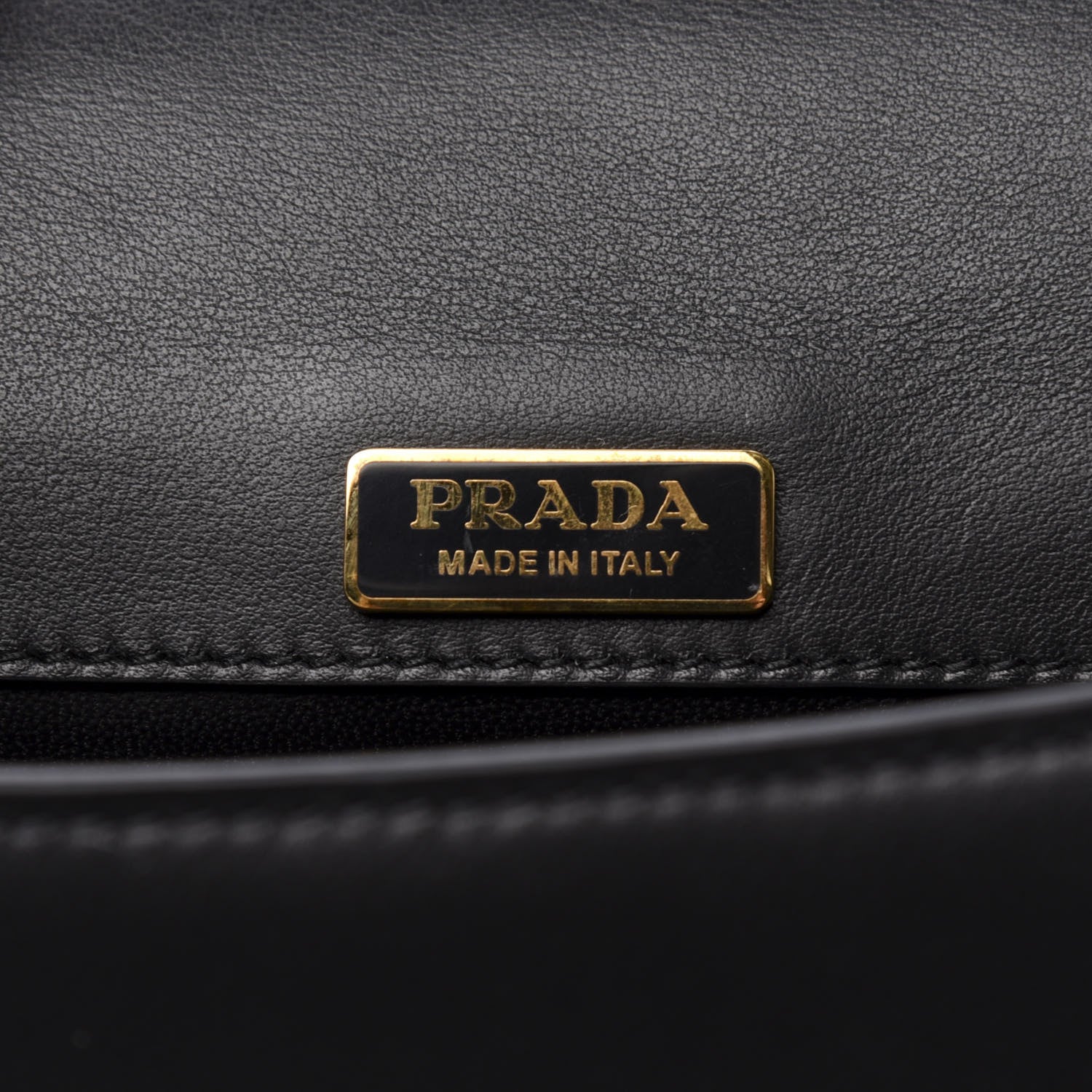 Prada City Calf Pionniere Saddle Bag Black 8 of 9