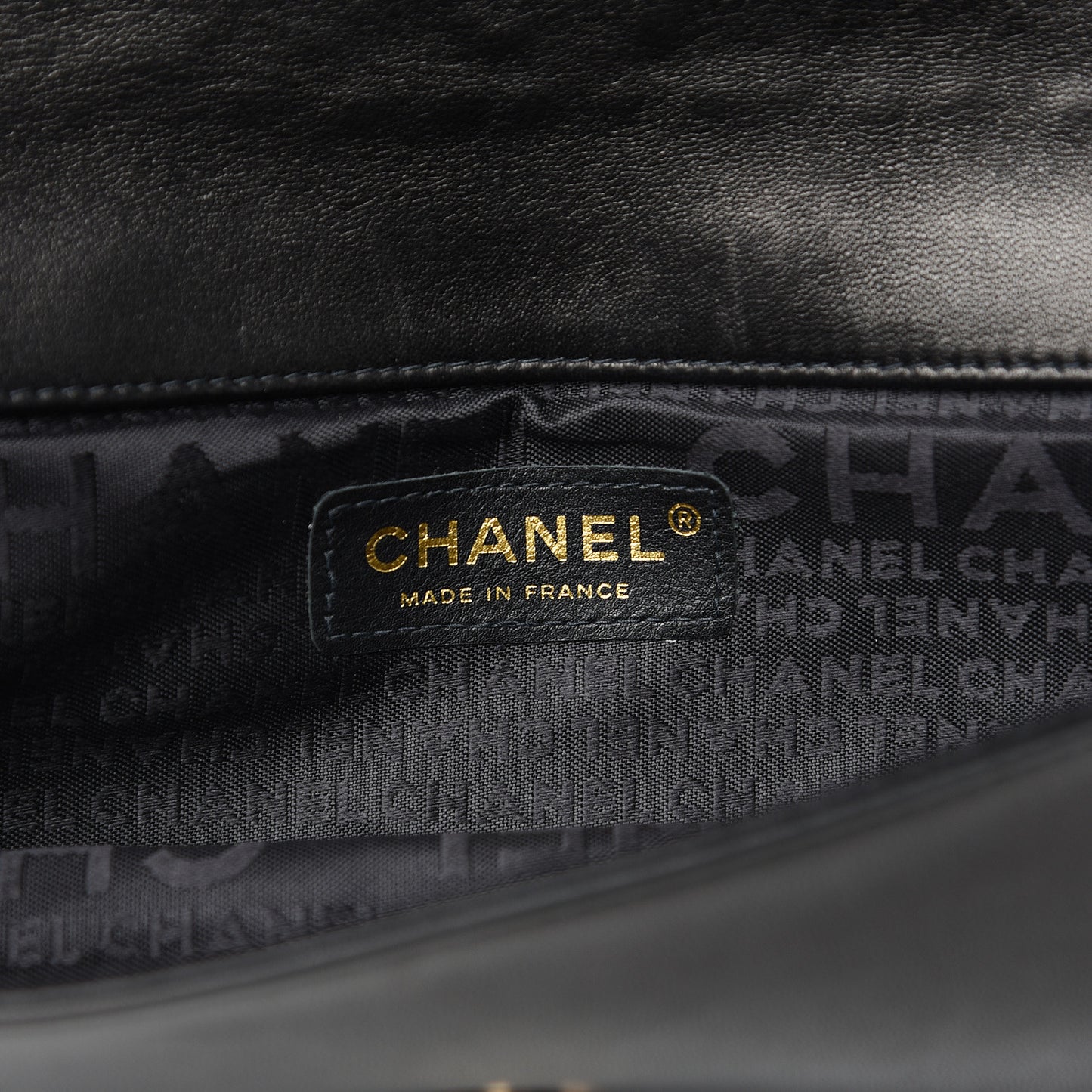 Lambskin Chain Clutch Black