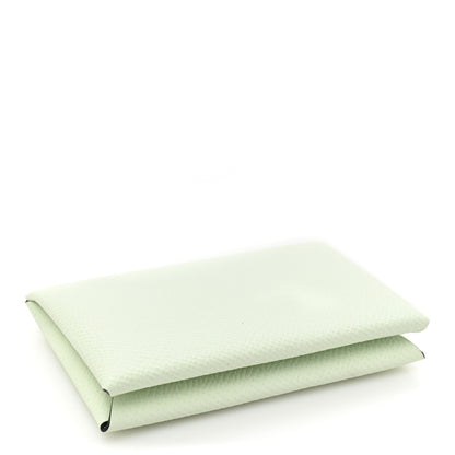 Hermes Epsom Calvi Card Case Vert Fizz 4 of 11