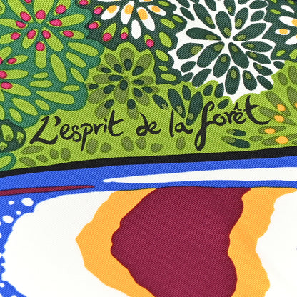 Hermes Silk L'Esprit de la Foret Scarf 90 4 of 8