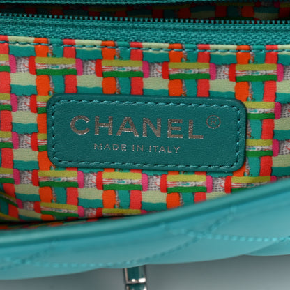 Chanel Lambskin Quilted Small Coco Rain Flap Turquoise 7 of 13