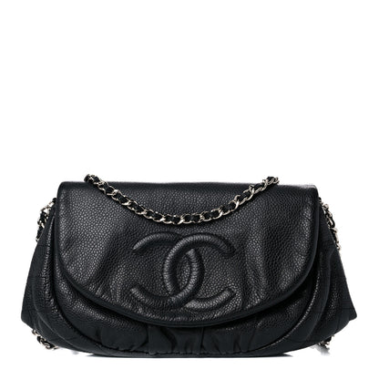Chanel Caviar Half Moon Wallet On Chain WOC Black 1 of 16