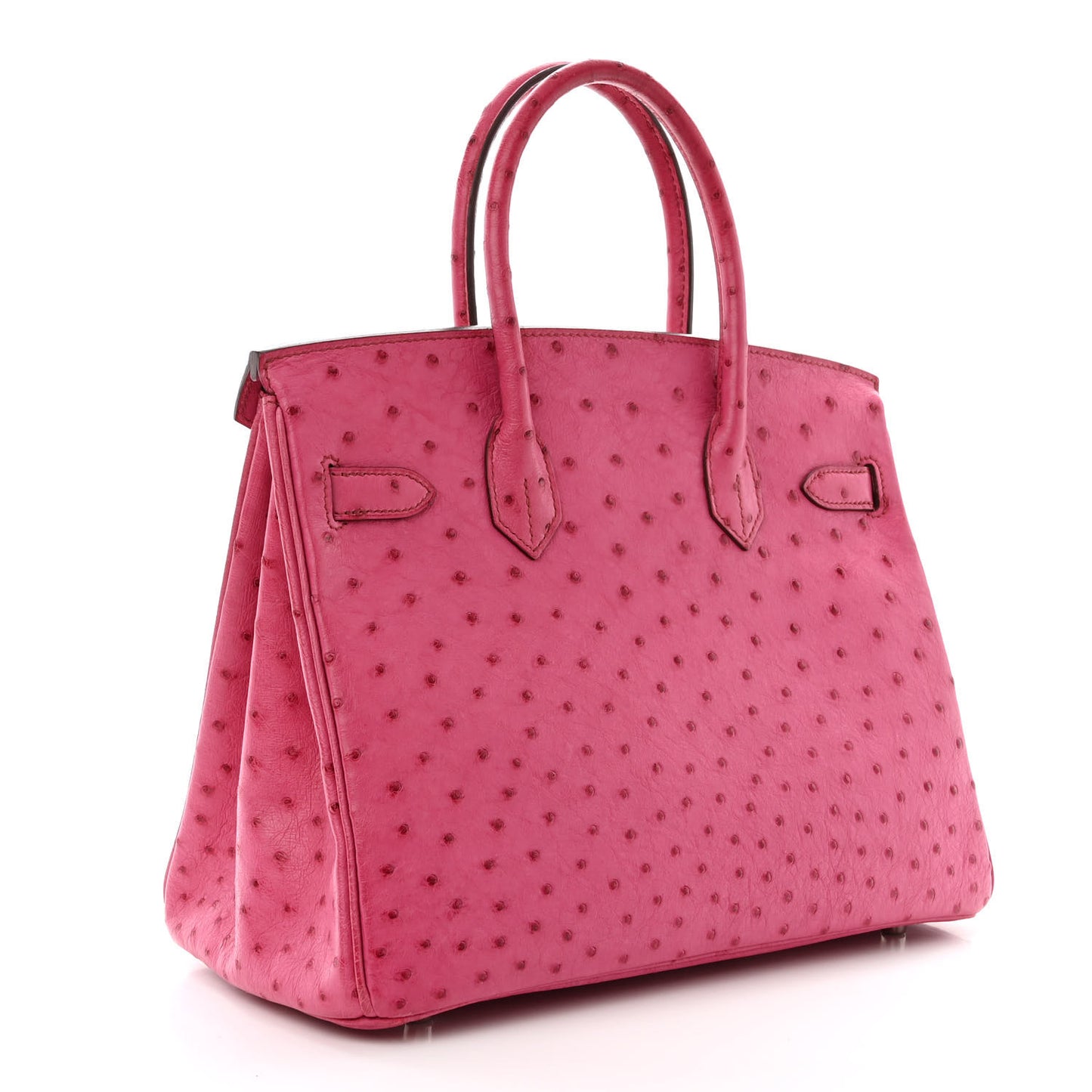 Ostrich Birkin 30 Rose Tyrien