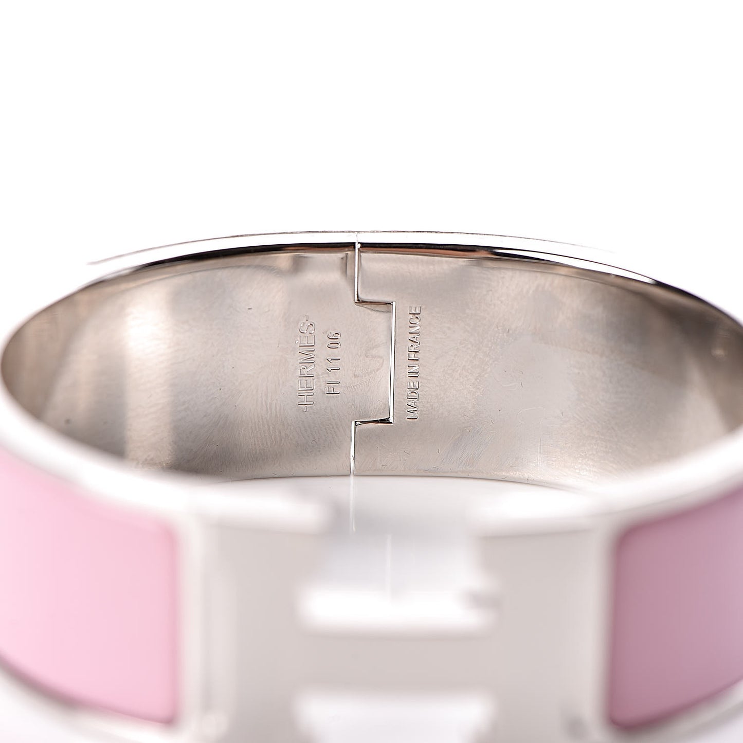 Enamel Wide Clic Clac H Bracelet PM Rose Cassata