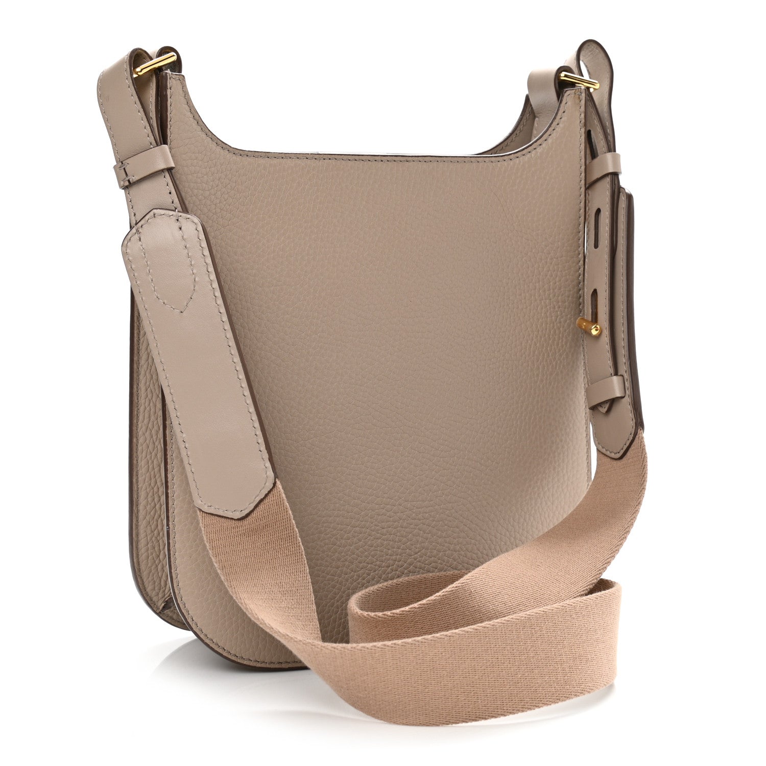 Tom Ford Grained Calfskin Rialto Crossbody Taupe 3 of 11