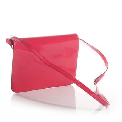 Gucci Patent Large Bright Bit Shoulder Bag Shocking Pink 3 of 7