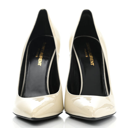 Saint Laurent Patent Opyum 100 Pumps 38.5 Neutro 2 of 12