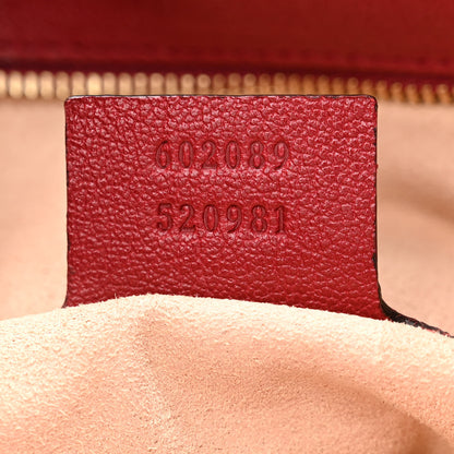 Gucci Sakai Be Green Calfskin Horsebit 1955 Cinch Top Messenger Bag New Cherry Red 7 of 10