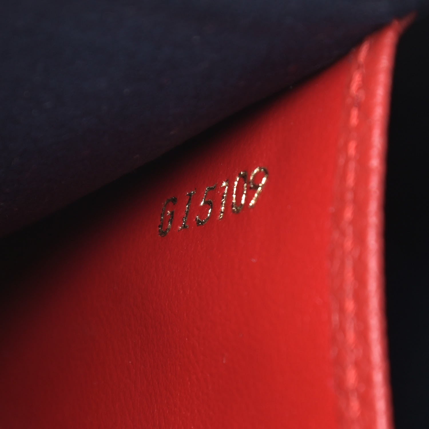 Louis Vuitton Empreinte Double Zip Pochette Marine Rouge 8 of 11