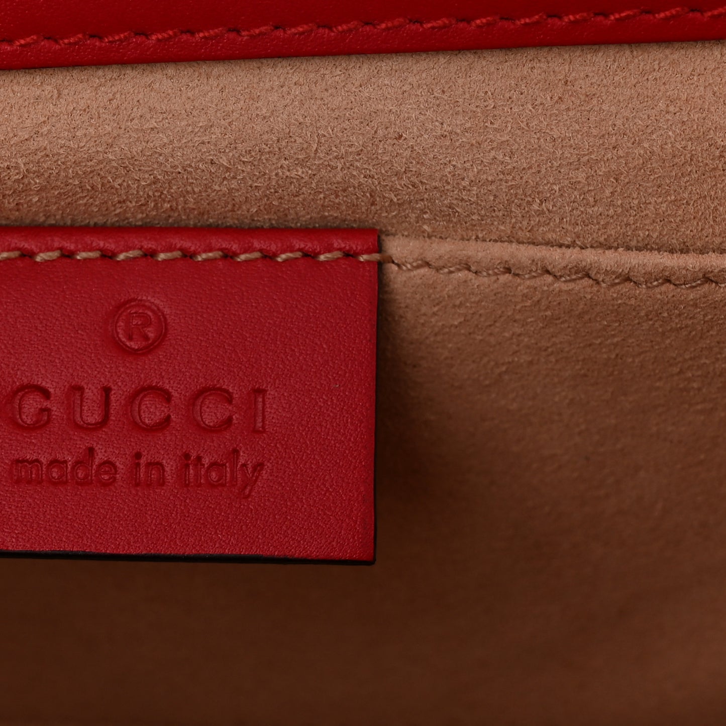 Guccissima Small Padlock Shoulder Bag Hibiscus Red