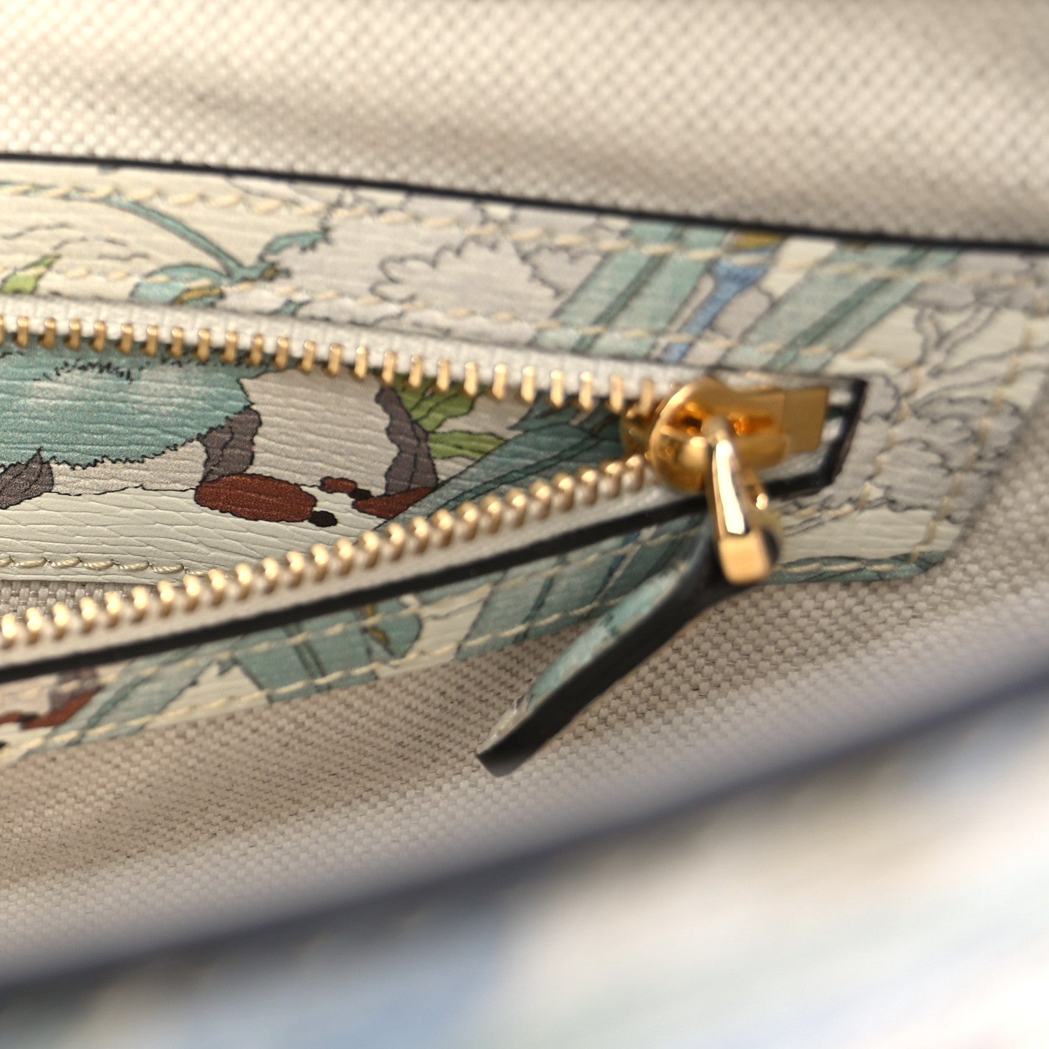 Gucci New Shangai Calfskin Tiger Savanah Small Jackie 1961 Hobo Chalky White Multicolor 7 of 9
