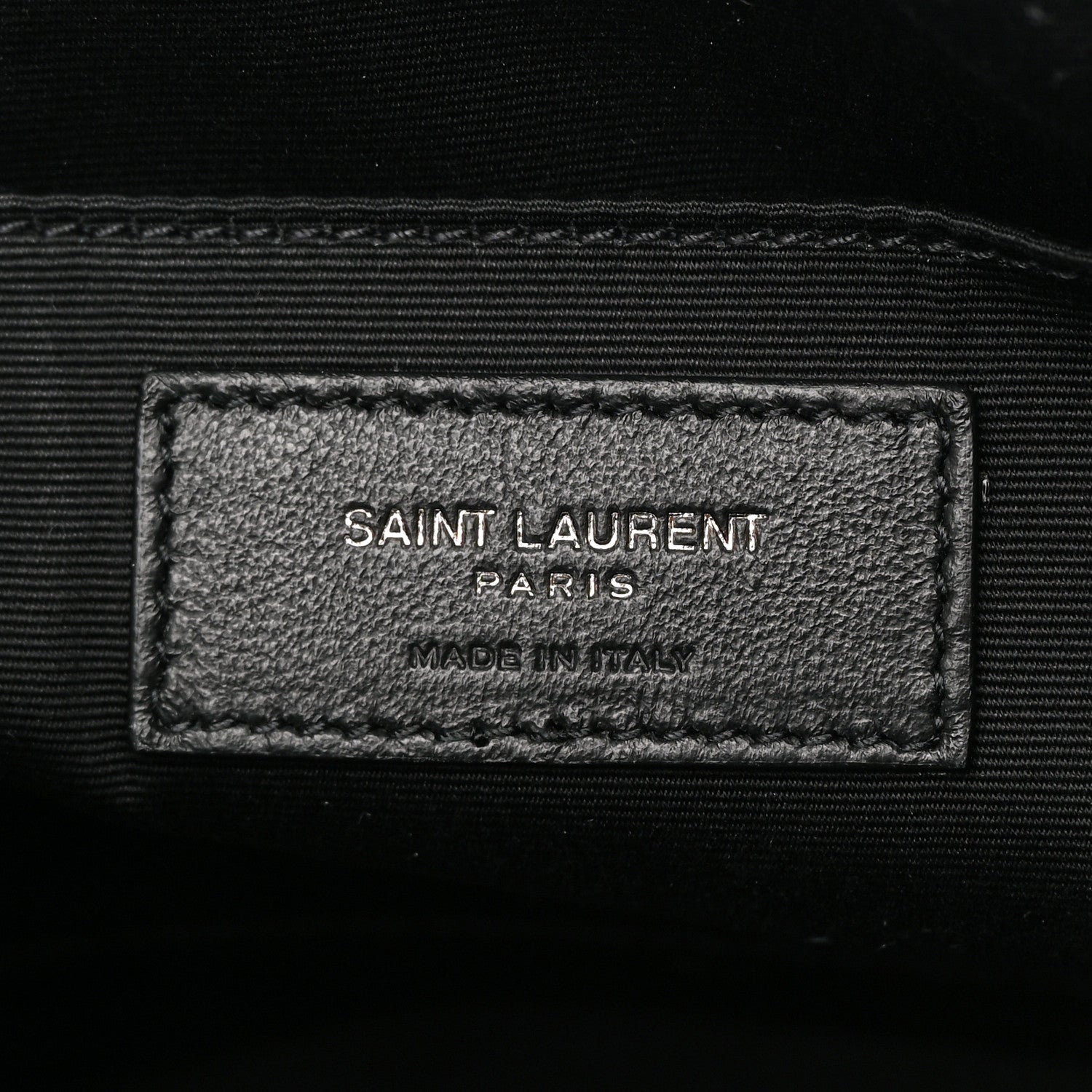 Saint Laurent Calfskin Matelasse Monogram Lou Camera Bag Black 6 of 13