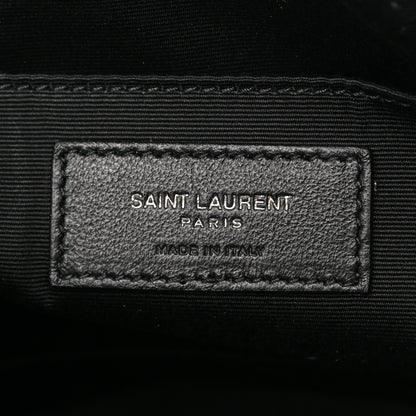 Saint Laurent Calfskin Matelasse Monogram Lou Camera Bag Black 6 of 13