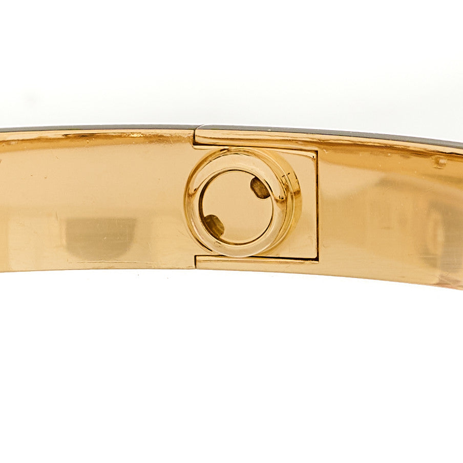 Cartier 18K Yellow Gold 4 Diamond LOVE Bracelet 16 4 of 8