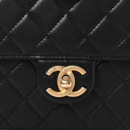 Chanel Goatskin Quilted Chic Pearls Flap Black 8 of 10