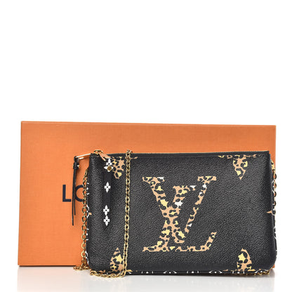 Louis Vuitton Monogram Giant Jungle Pochette Double Zip Black 10 of 10