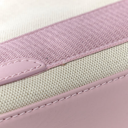 Balenciaga Cotton Canvas Satin Calfskin Navy Cabas XS Natural Pink 16 of 16