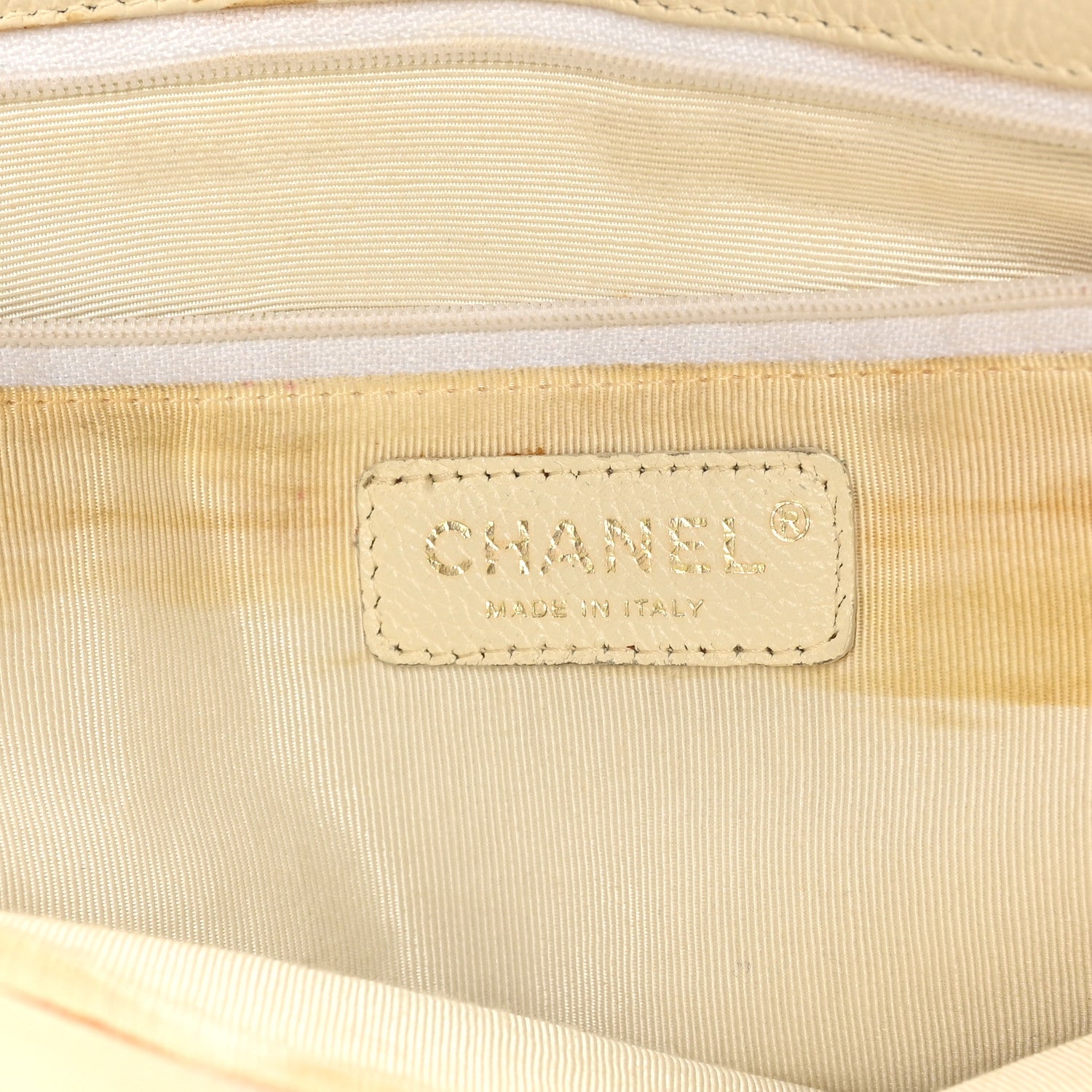 Chanel Caviar Cerf Executive Shopper Tote White 7 of 17